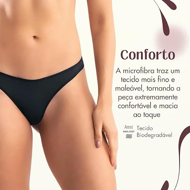 Calcinha Fio Dental Microfibra Básica 4