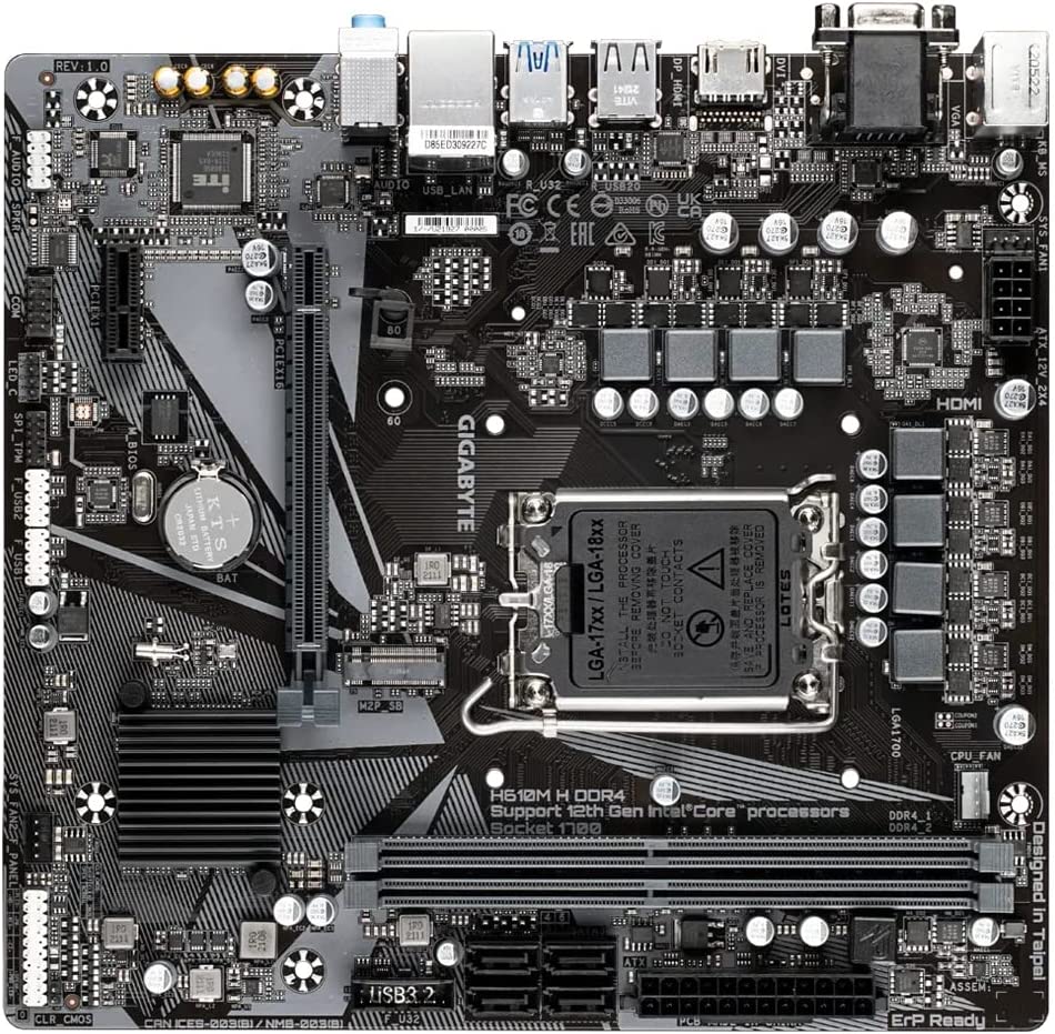 Placa-Mãe H610M H DDR4 (rev. 1.0) 2