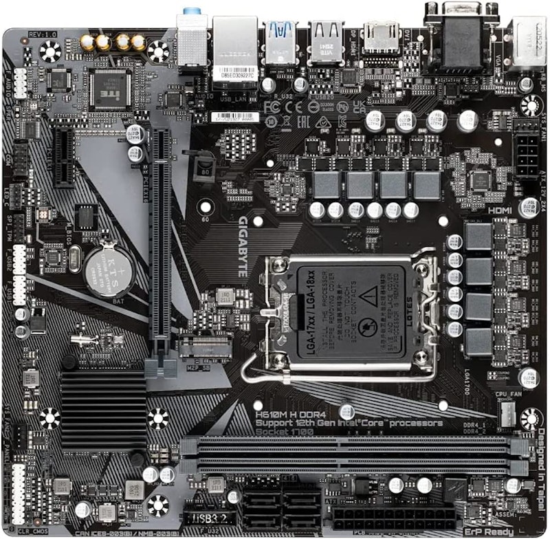 Placa-Mãe H610M H DDR4 (rev. 1.0) 2