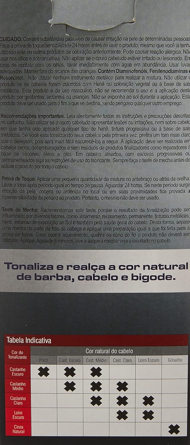 Tonalizante Men Castanho-Escuro 3