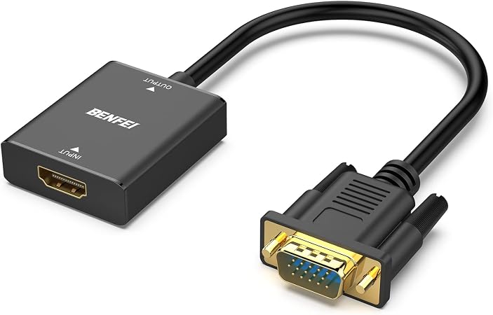 Adaptador HDMI para VGA Unidirecional de Computador para Monitor 1