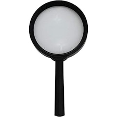Lupa Lente com 75mm de Diâmetro com Cabo 3x