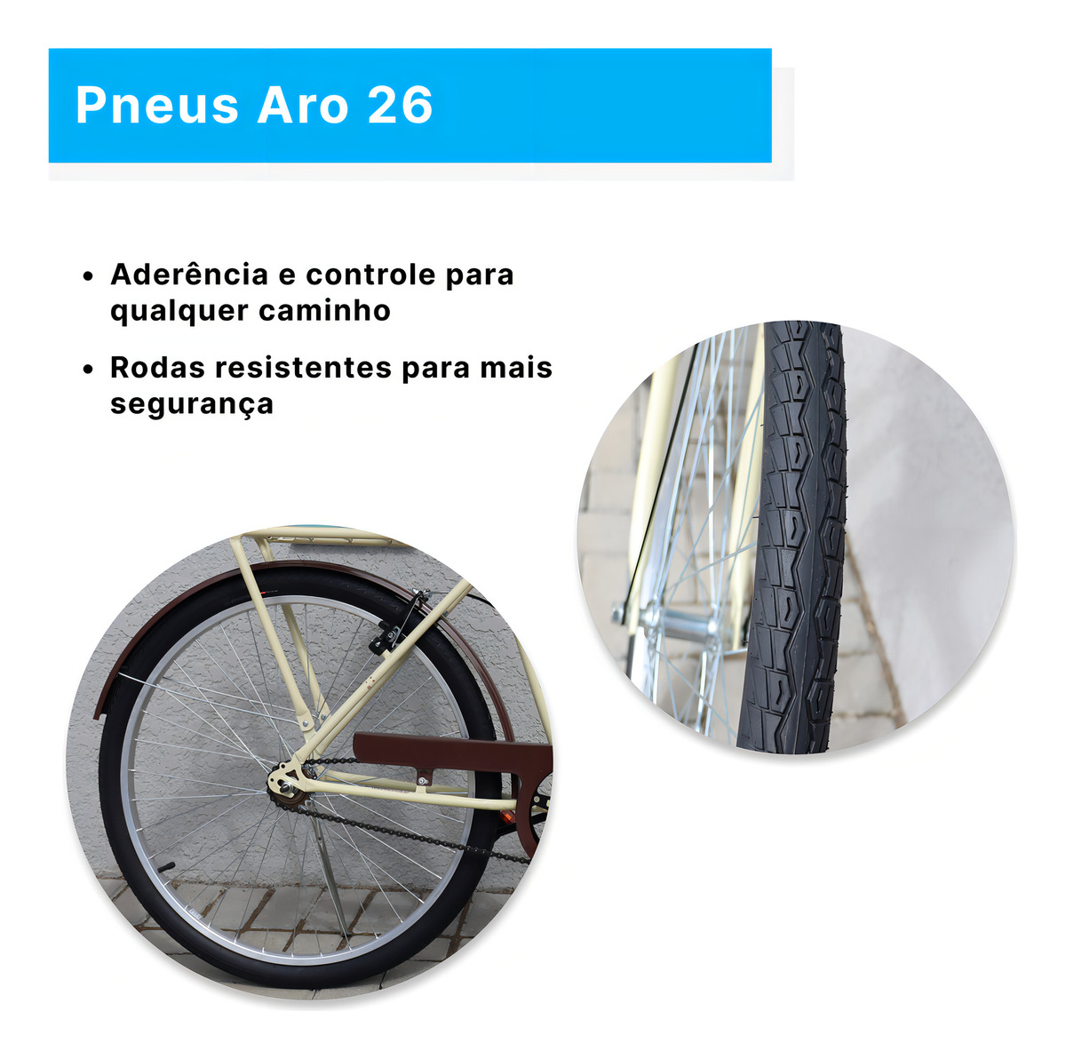 Bicicleta Forss Rose Retro Aro 26 5