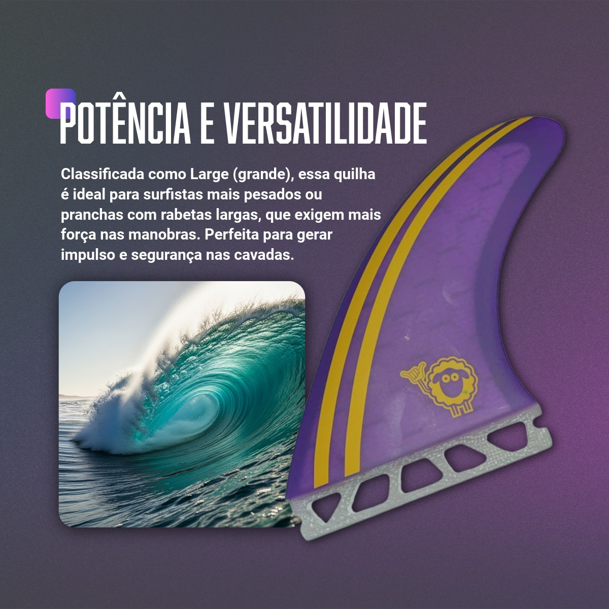 Quilha de Surf Farms x Hang Loose FS-7 Large 5