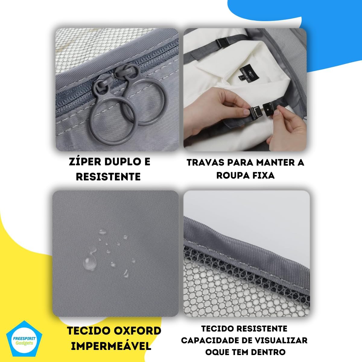 Organizador Mala para Viagem 8 Peças Convoy Sport 5