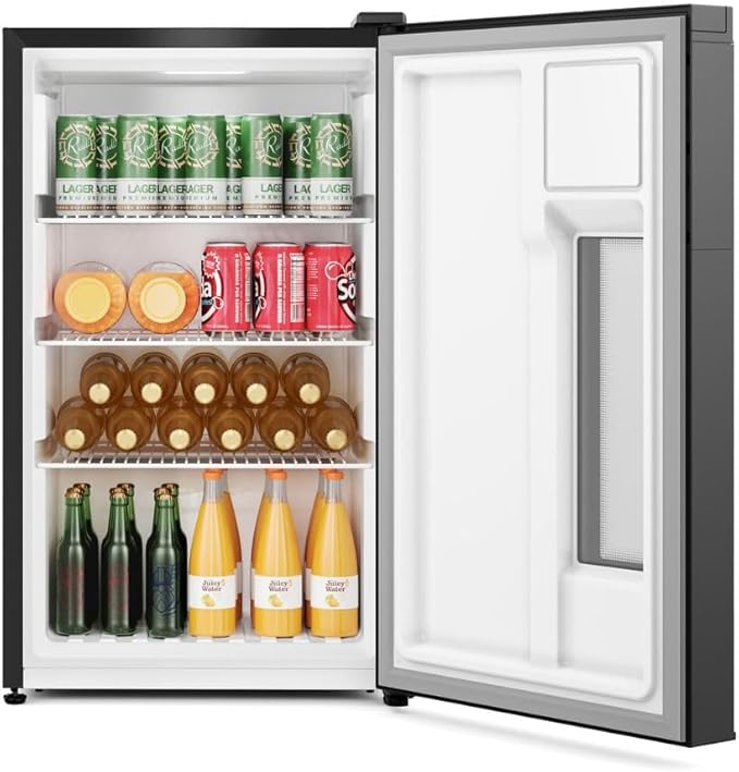 Cervejeira Home Bar Frost Free 100 L Porta de Vidro Preta 4