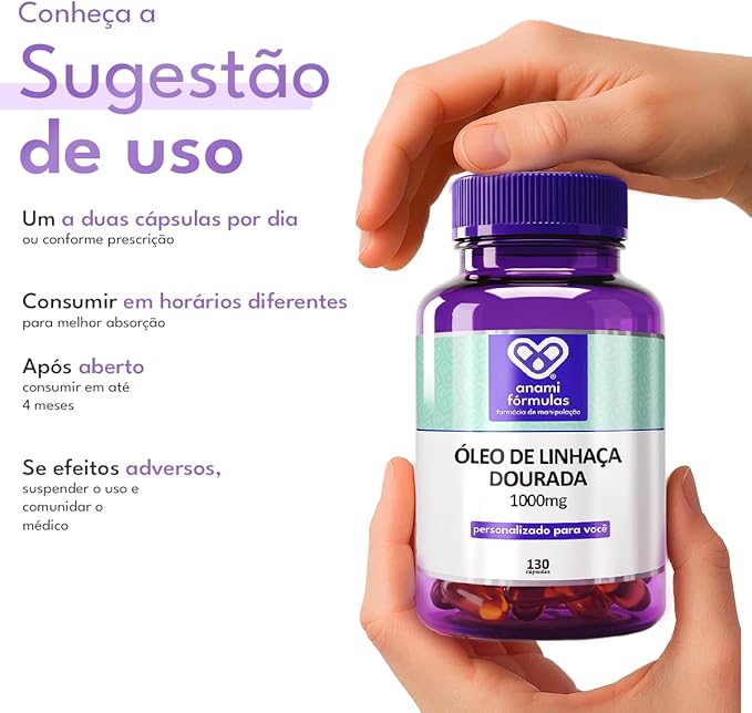 Óleo de Linhaça Dourada 1000 mg 3