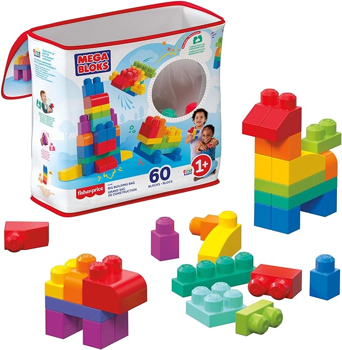 Mega Bloks Jogo de Construção Bolsa de Construção de 60 Peças 2