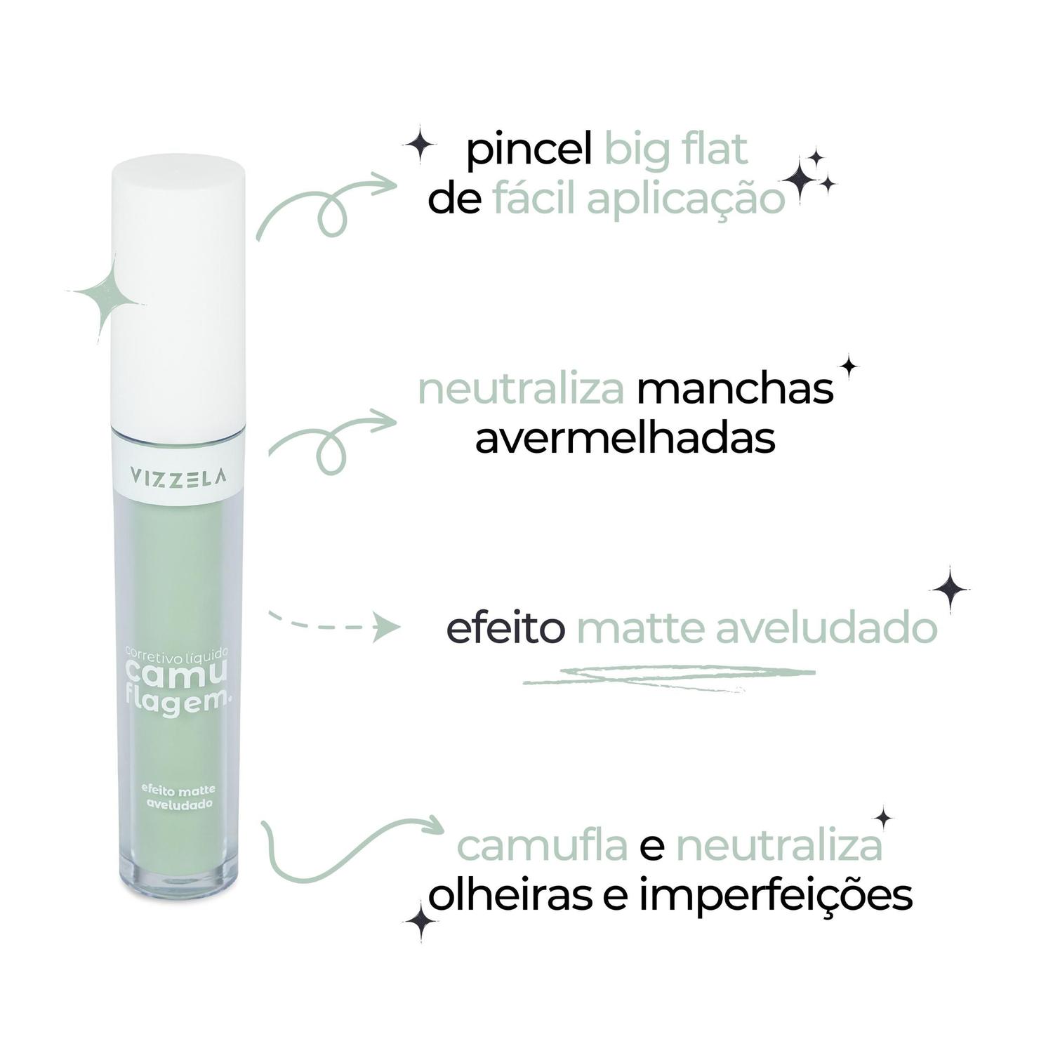 Corretivo Camuflagem – Verde - Vizzela 3