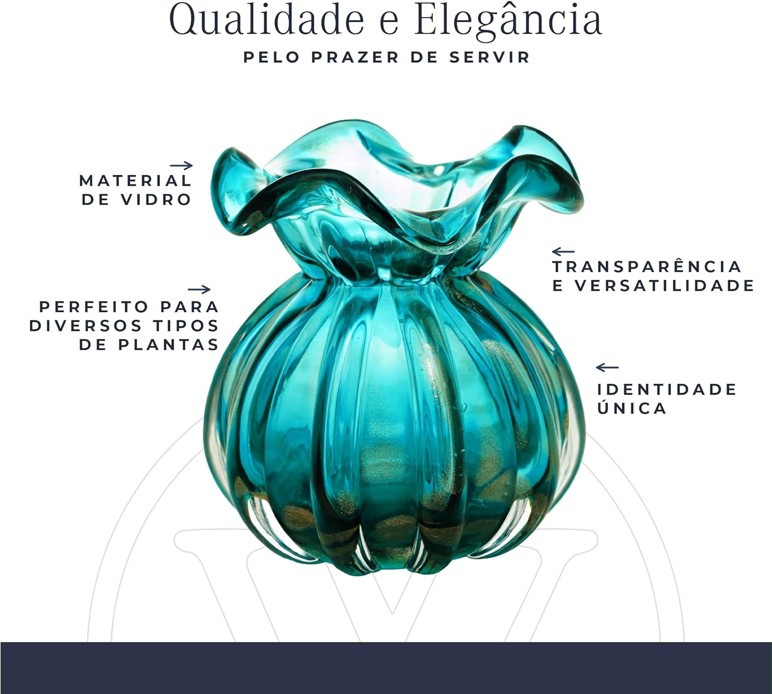 Vaso de Vidro Italy  4