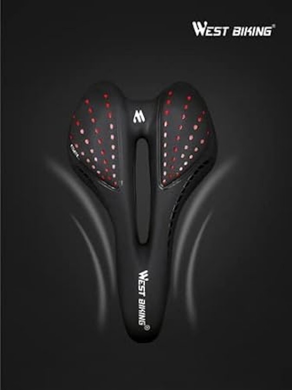 Selim Bike Ciclismo Impermeável Ergonomico Macio Gel Mtb West Biking 2