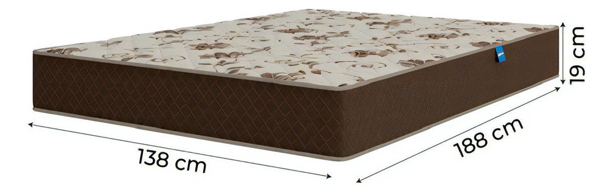 Colchão Casal Espuma D33 Marquês Marrom Umaflex 2