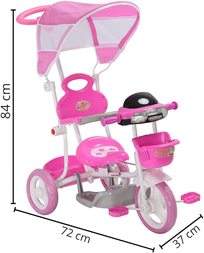 Triciclo Infantil 2 em 1 Rosa 2