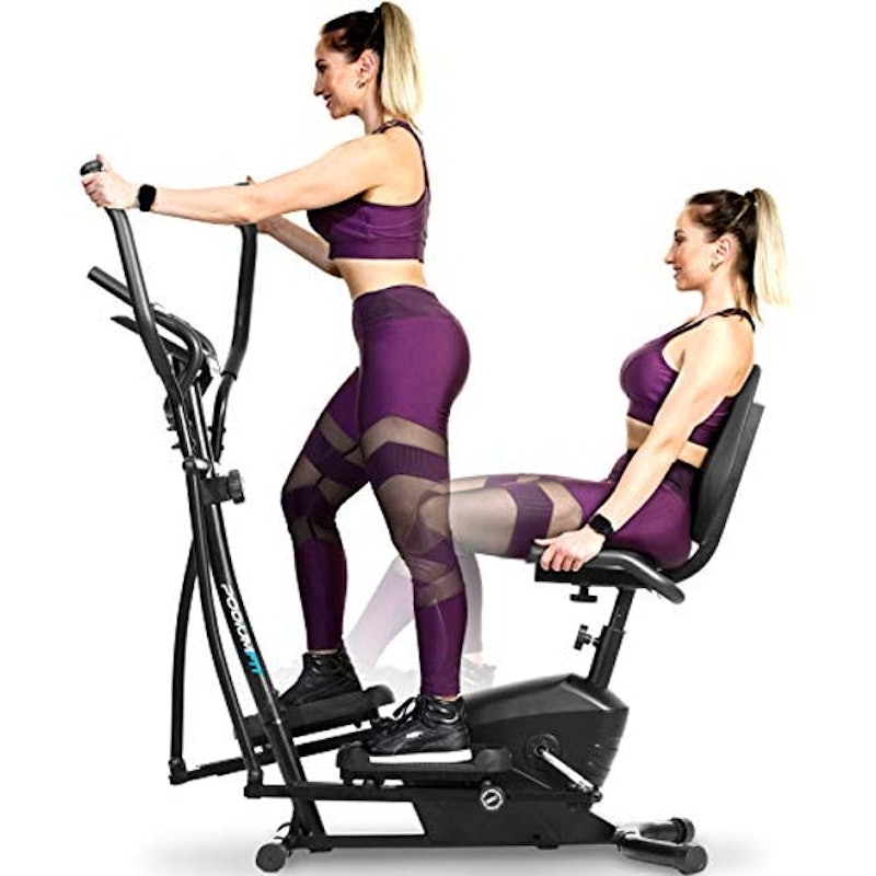 Elíptico e Bicicleta Ergométrica PodiumFit 2 em 1 Silencioso 4