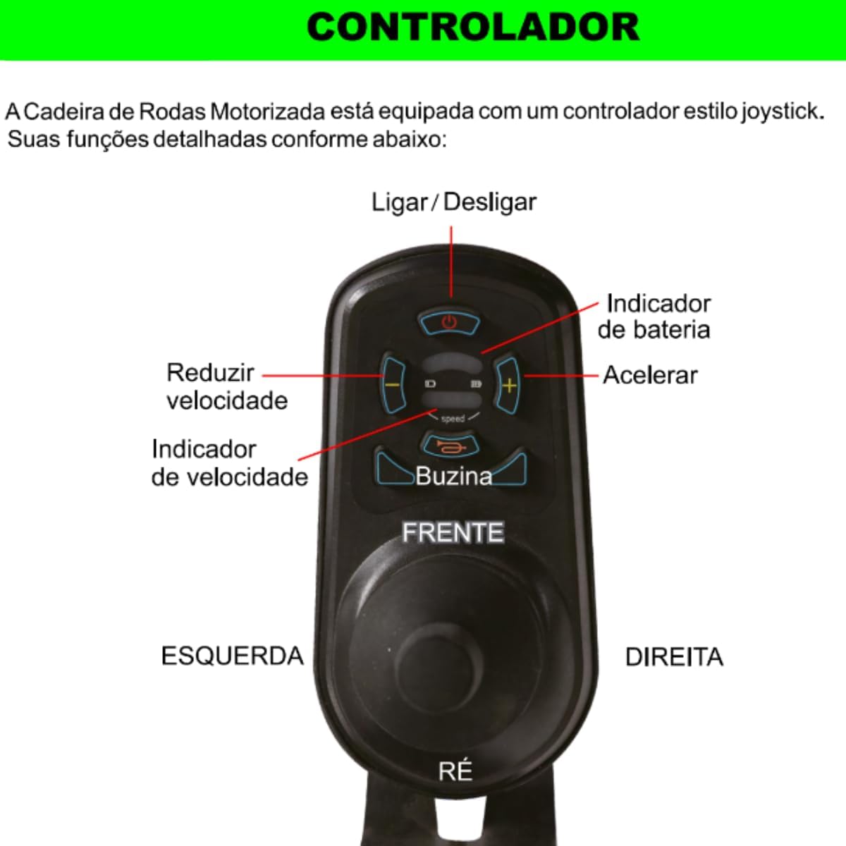 Cadeira de Rodas Motorizada Elétrica Dobravel Compacta Pop 5