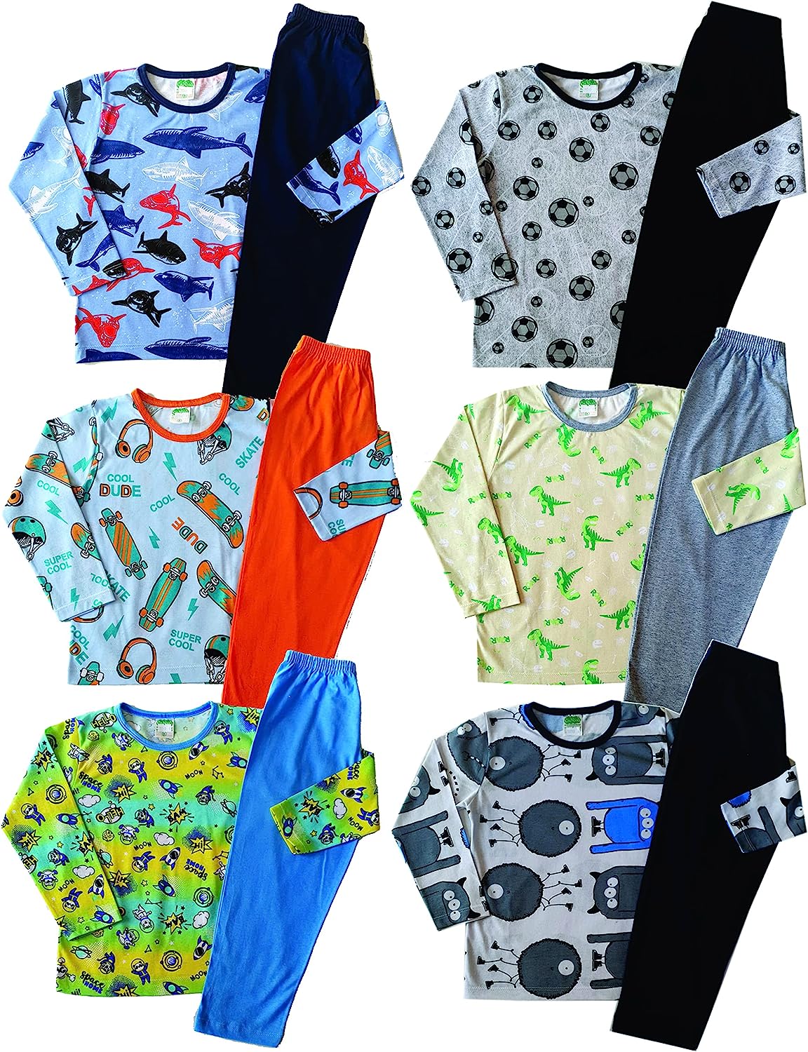 Kit com 3 Pijamas Infantis Menina ou Menino 2
