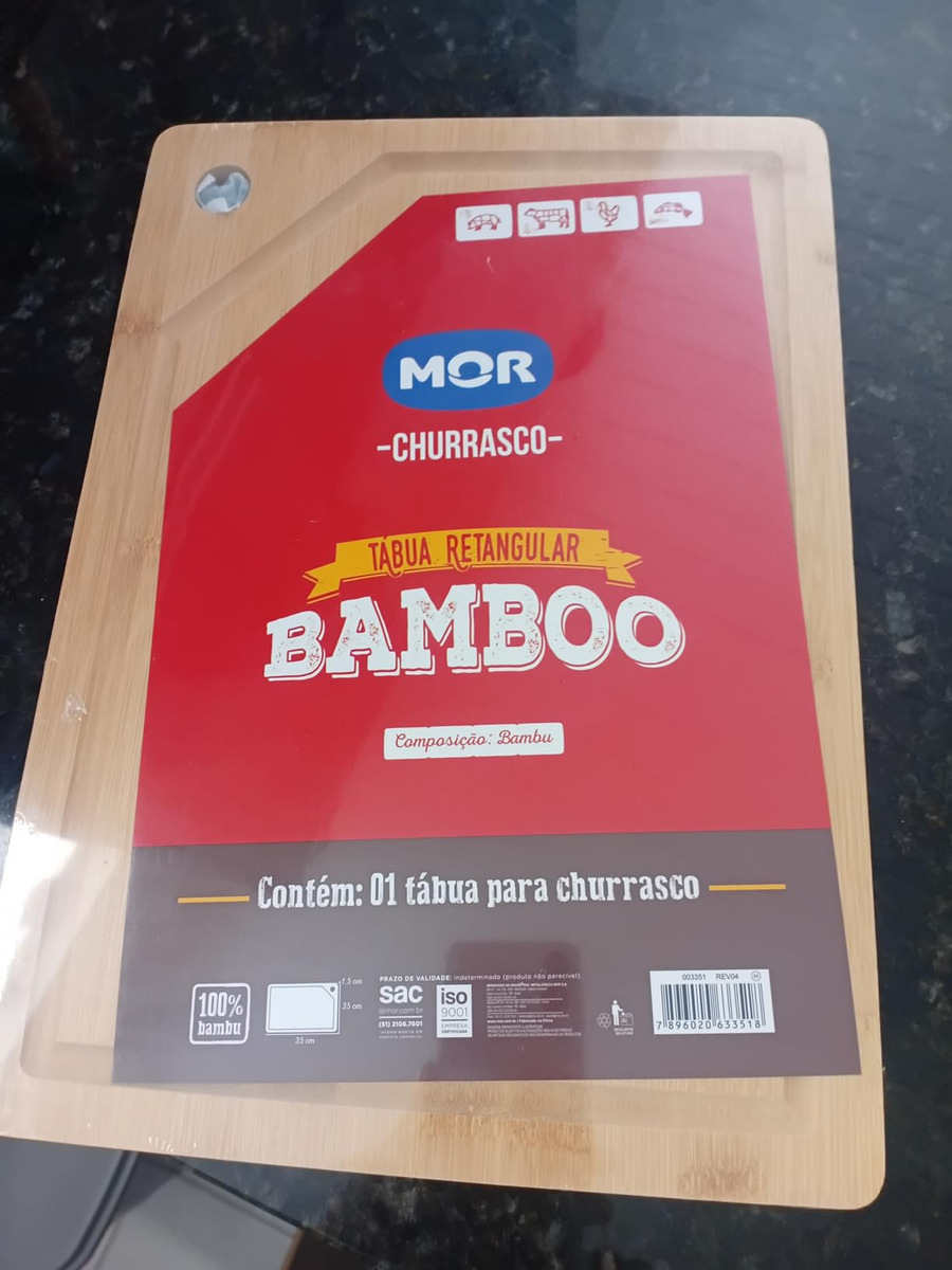 Tábua Retangular Bamboo 4