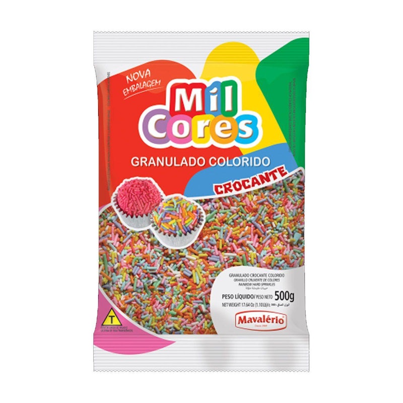 Granulado Crocante Colorido Baby Mil Cores Mavalério 2