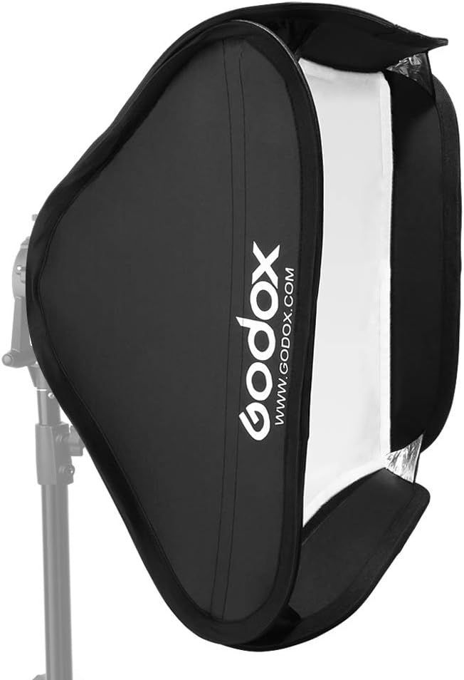 Kit Softbox Portátil Dobrável de 60 x 60 cm Godox 3