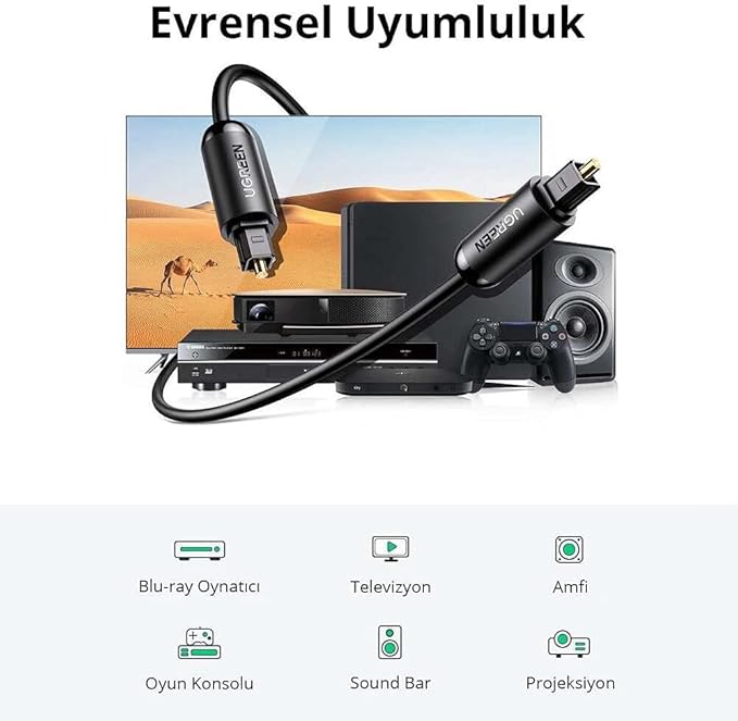 Cabo Optico Toslink 1 m Ugreen 3