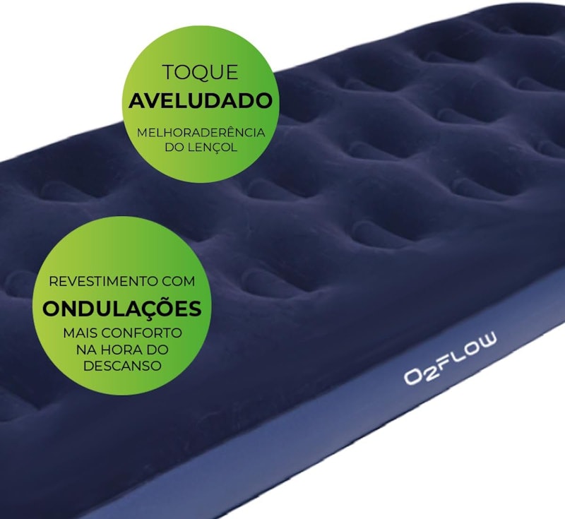 Colchão Inflável Solteiro Multiuso O2Flow 3