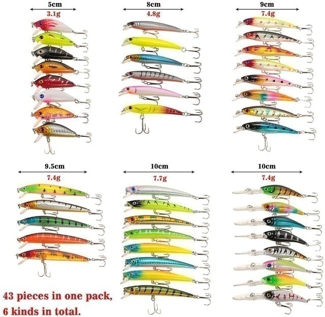 Kit Iscas Artificiais 43 Peças 2