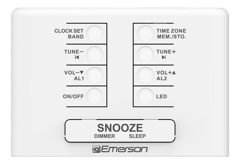 Rádio-Relógio Duplo com Alarme AM/FM Emerson Smartset PLL 2