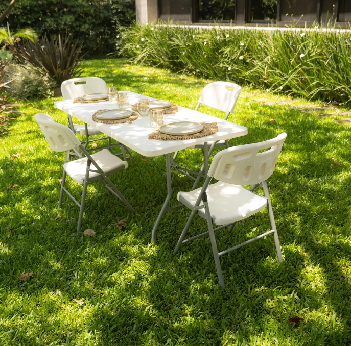 Mesa Retangular Dobrável 180 x 74 cm 2