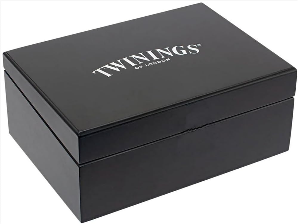 Kit Caixa de Madeira Preta e Chá Twinings 60 Sachês 2