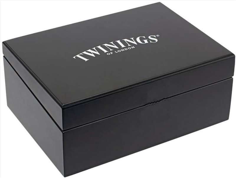 Kit Caixa de Madeira Preta e Chá Twinings 60 Sachês 2