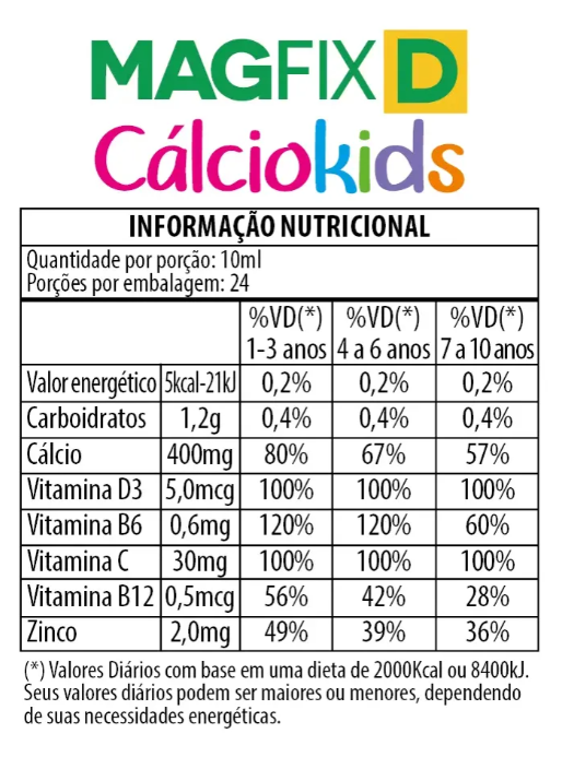 Magfix Cálcio Kids 240 ml 2
