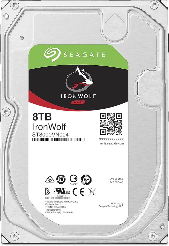Seagate HD Ironwolf NAS 8 TB 3,5 SATA 7200 RPM 256 MB 1
