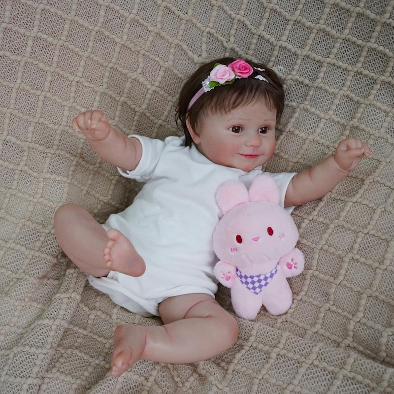 Bebê Reborn Boneca Silicone Realista Menina Cabelo Implantado 2