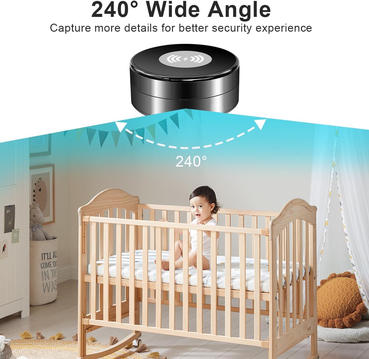 Câmera Oculta com Carregador sem Fio Chhanloo 2