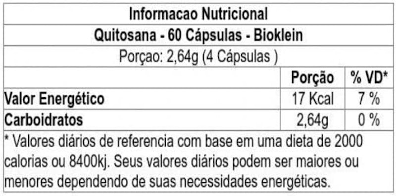 Quitosana 60 Cápsulas 3