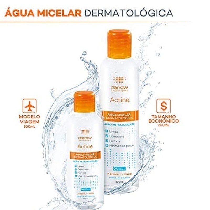Actine Água Micelar Dermatológica 3