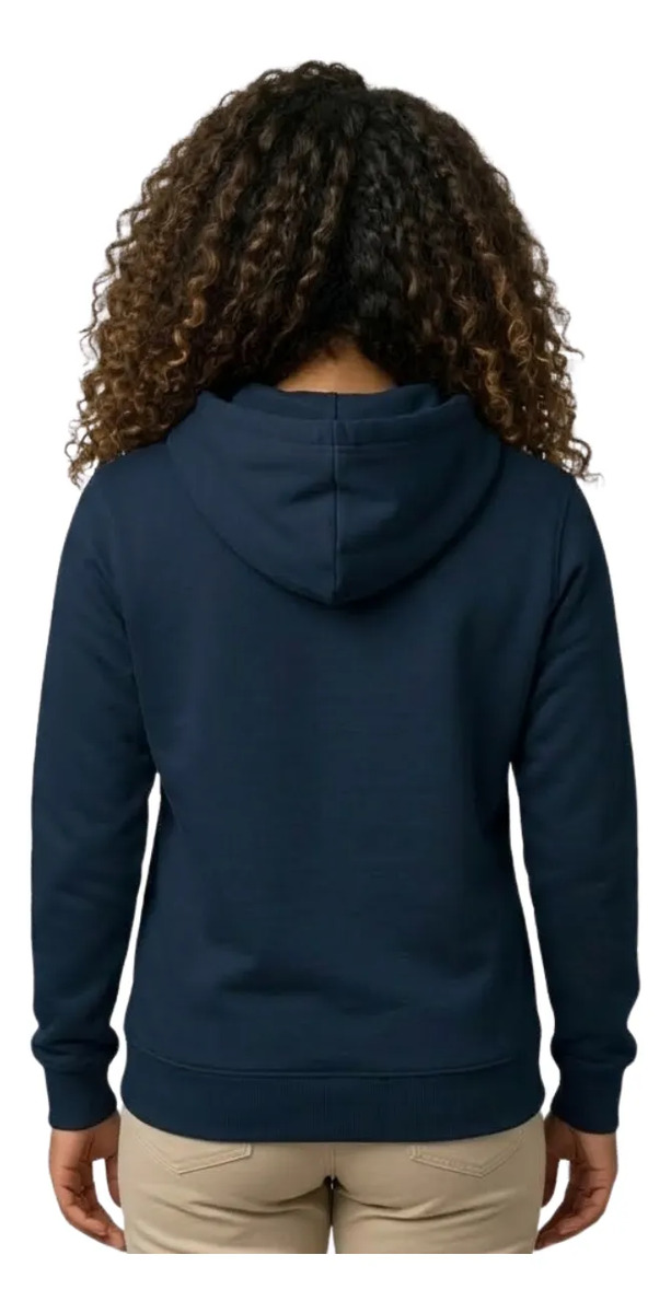 Blusão Básico Feminino com Capuz Moletom Stretch Flanelado 5