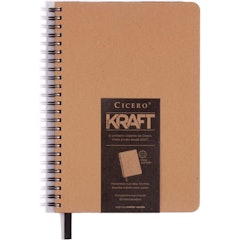 Caderno Wire-O Kraft Pontado