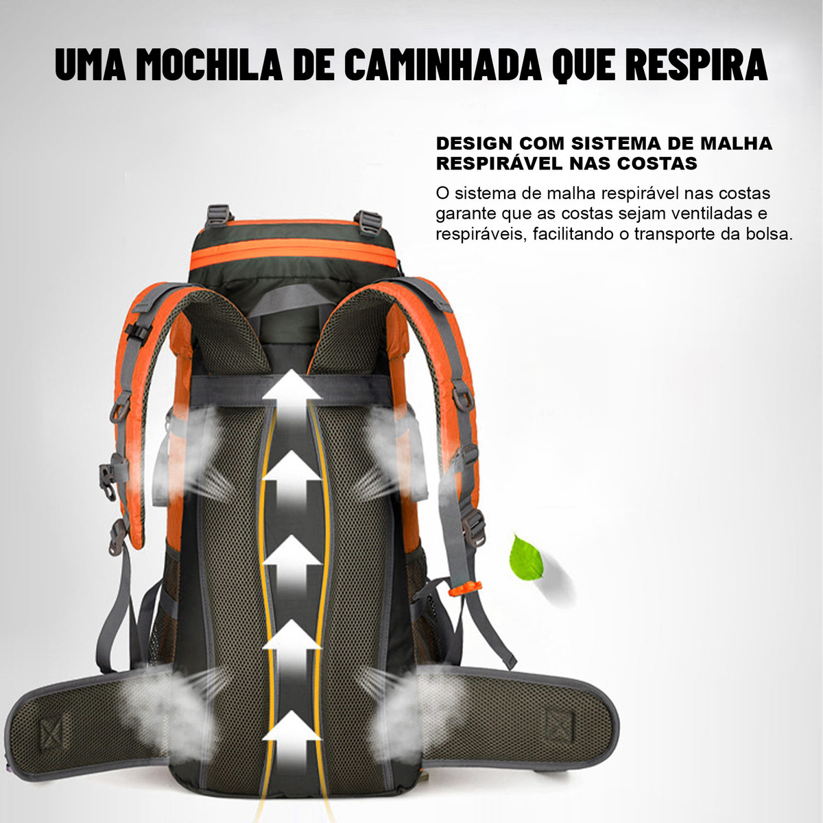 Mochila Impermeável Trilha Camping Viagem Reforçada 65 + 5 L Joyfox 3