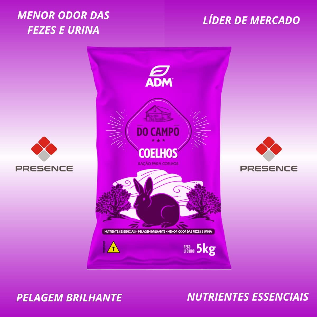 Ração para Coelho Presence 2