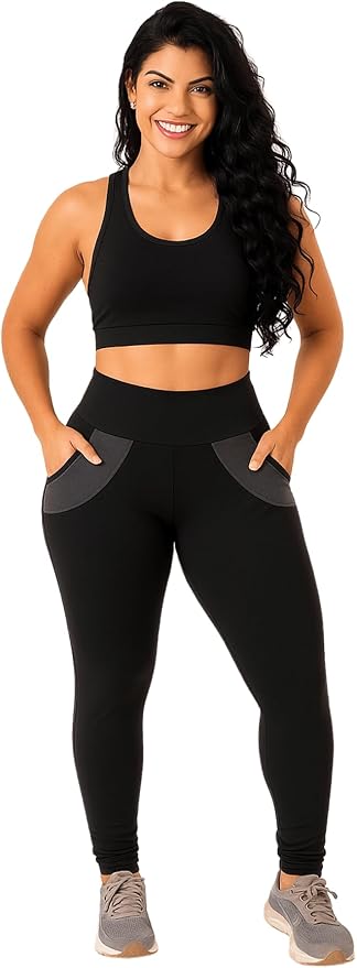 Calça Legging Feminina Grossa com Bolso 1