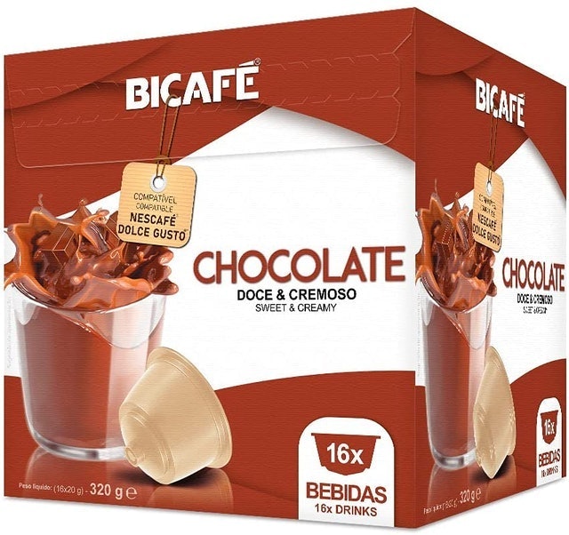 Cápsula De Chocolate Bicafé P/ Máquinas Dolce Gusto 2