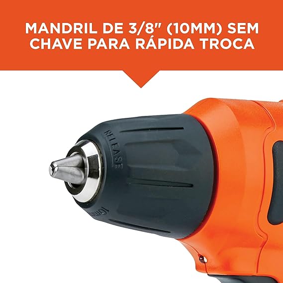 Parafusadeira e Furadeira 3/8" 10 mm 12 V Íon de Lítio 5