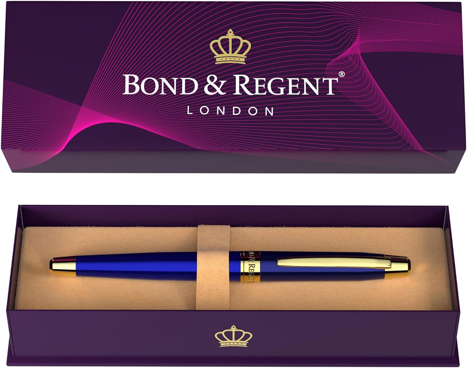 Caneta Esferográfica Azul Royal Bond & Regent 1