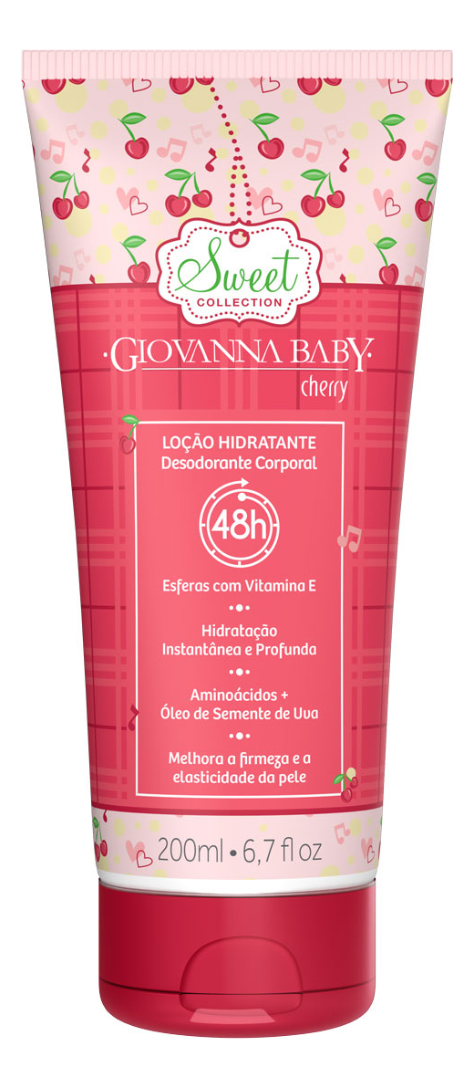 Loção Hidratante Desodorante Giovanna Baby Cherry 1