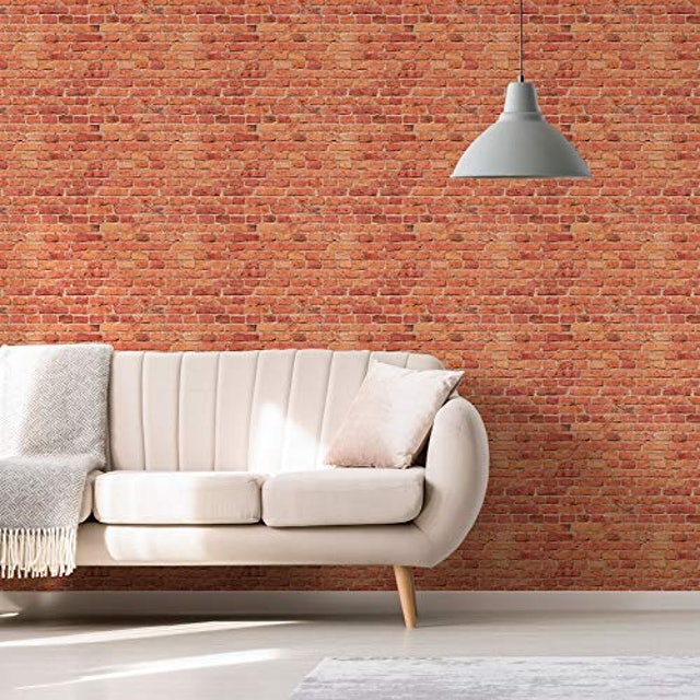 Papel de Parede 3D Tijolinho Vermelho 2