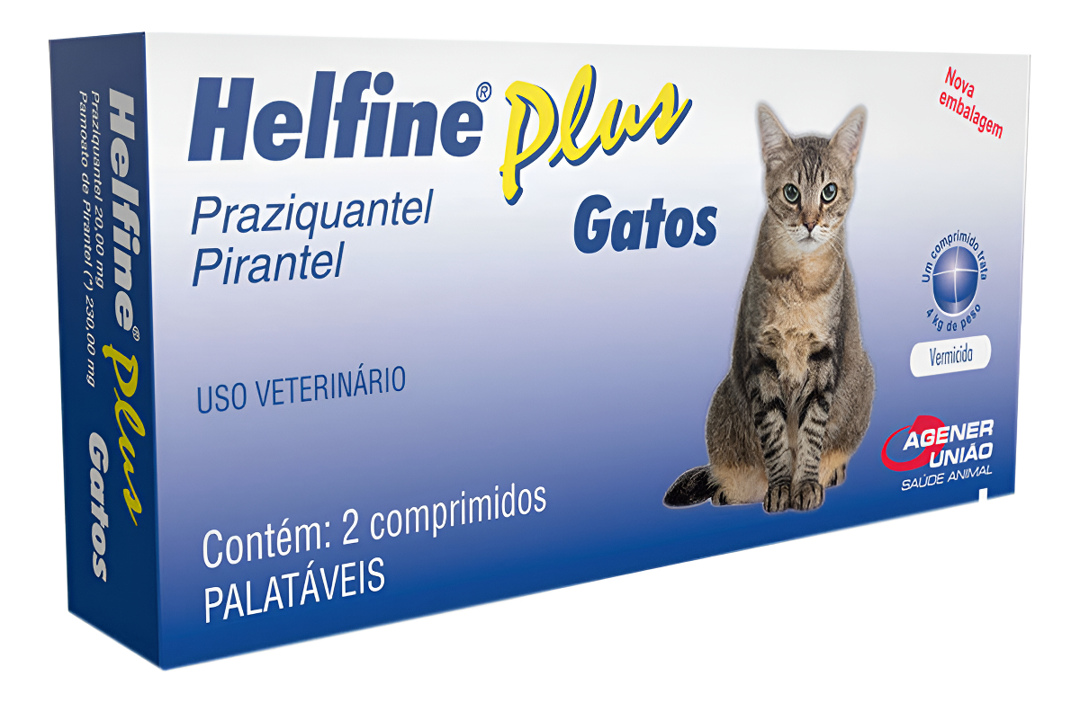 Vermífugo Helfine Plus Gatos 1