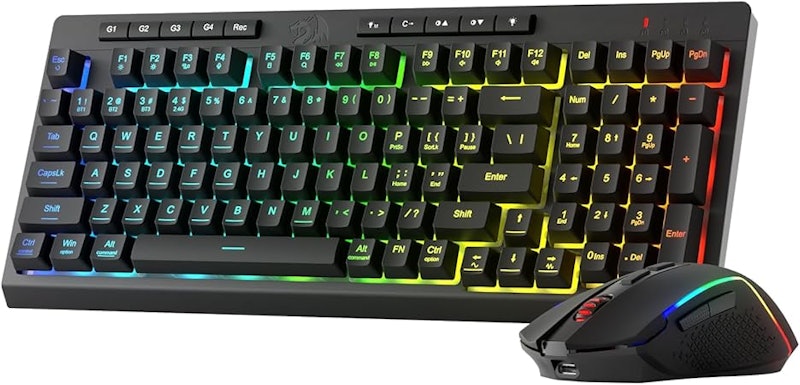 Kit de Teclado e Mouse para Jogos Sem Fio Redragon 1