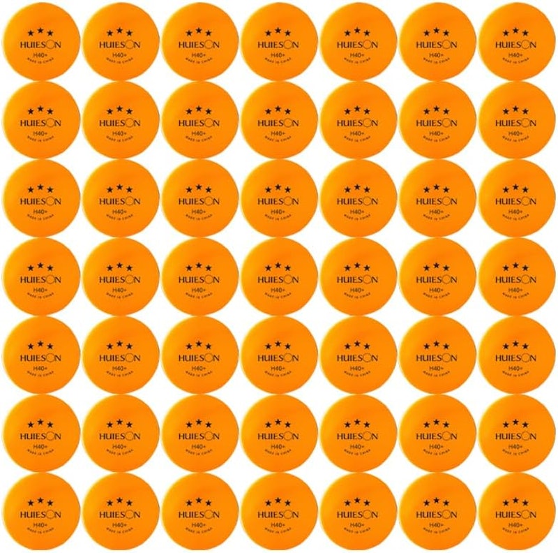 10 Bolas Tênis de Mesa Ping Pong Huieson 3 Estrelas H40+ 5