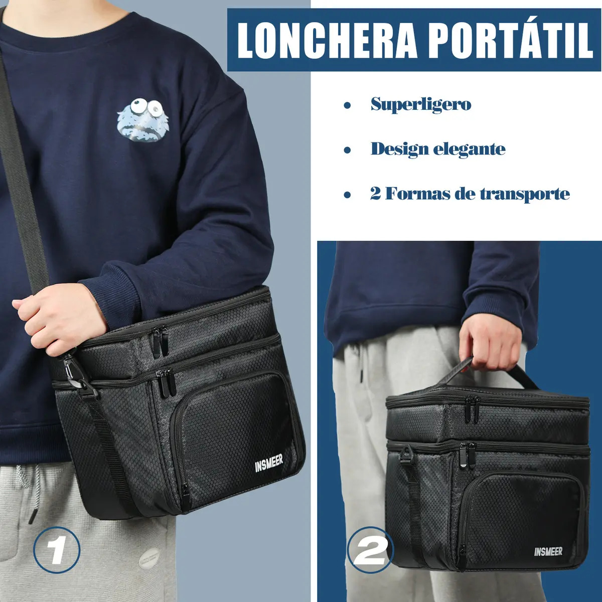 Bolsa Térmica com Compartimento para Bebidas 5